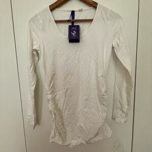 Seraphine Maternity long sleeved white top - S - NWT